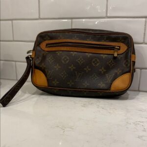 Louis Vuitton Brown Monogram Wristlet